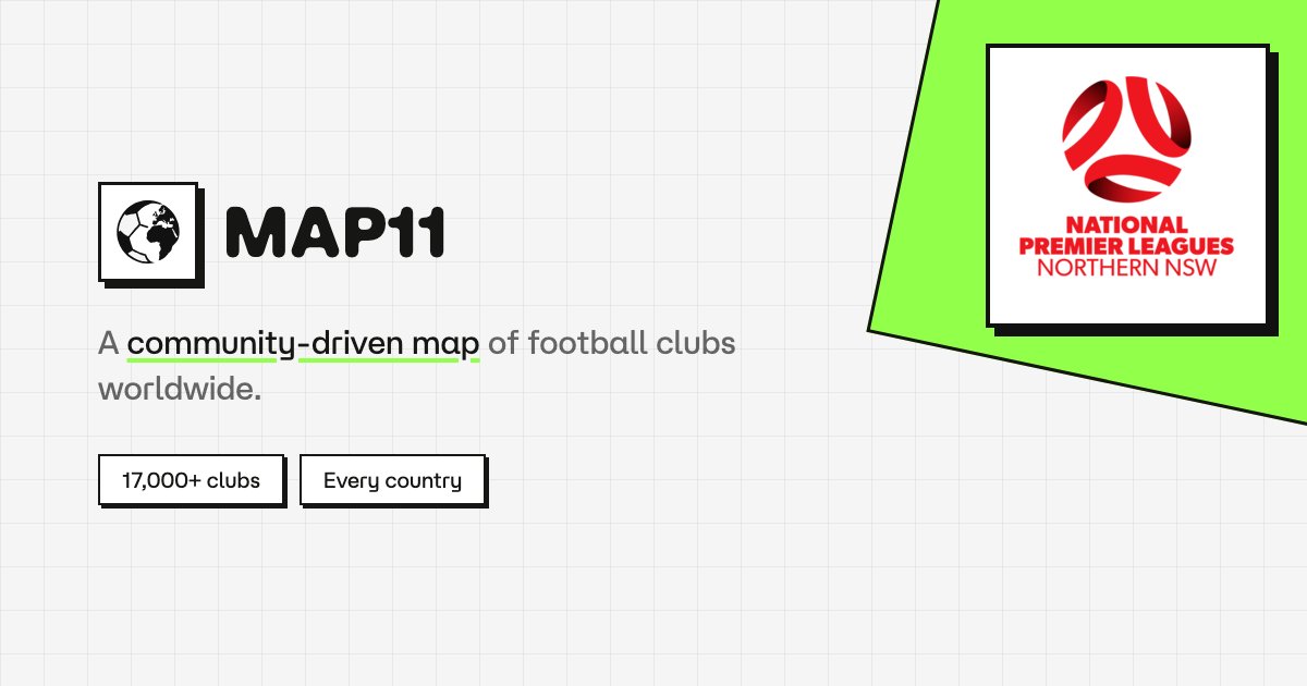 National Premier Leagues - Northern NSW map — clubs & stadiums ...